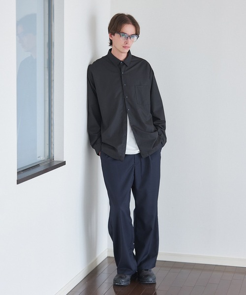 MAISON CLUB(メゾンクラブ)の「【MAISON CLUB】Polyester Nylon Coach Shirt Jacket KKP/ ポリエステルナイロンコーチジャケット(ブルゾン・メンズ・ホワイト/グレー/ブラック・L/M)」の10枚目の写真