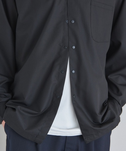 MAISON CLUB(メゾンクラブ)の「【MAISON CLUB】Polyester Nylon Coach Shirt Jacket KKP/ ポリエステルナイロンコーチジャケット(ブルゾン・メンズ・ホワイト/グレー/ブラック・L/M)」の14枚目の写真