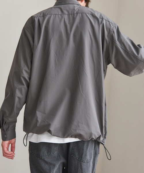 セール】【MAISON CLUB】Polyester Nylon Coach Shirt Jacket KKP