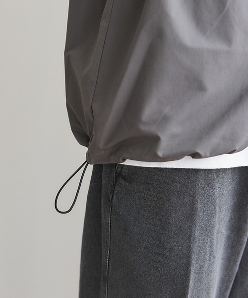 MAISON CLUB(メゾンクラブ)の「【MAISON CLUB】Polyester Nylon Coach Shirt Jacket KKP/ ポリエステルナイロンコーチジャケット(ブルゾン・メンズ・ホワイト/グレー/ブラック・L/M)」の22枚目の写真