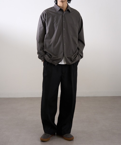 セール】【MAISON CLUB】Polyester Nylon Coach Shirt Jacket KKP