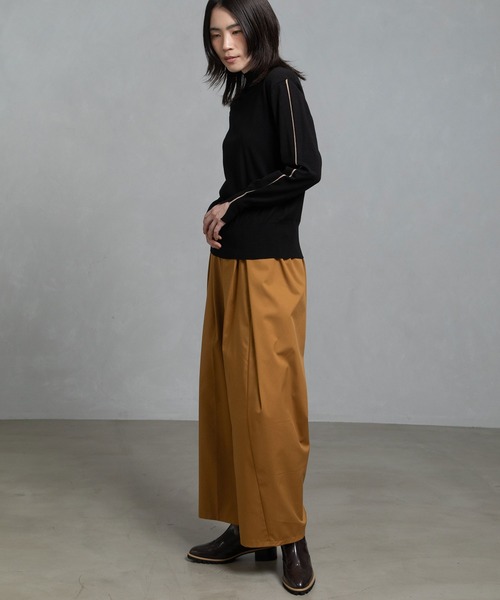 MARECHAL TERRE（マルシャルテル）の「【UV機能付き】タックギャザーセミワイドパンツ（その他パンツ・レディース・チャコールグレー/キャメル/カーキ/ライトベージュ/ブラック・LARGE/MEDIUM/SMALL）」の9枚目の写真