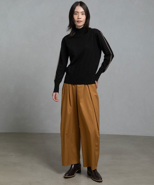 MARECHAL TERRE（マルシャルテル）の「【UV機能付き】タックギャザーセミワイドパンツ（その他パンツ・レディース・チャコールグレー/キャメル/カーキ/ライトベージュ/ブラック・LARGE/MEDIUM/SMALL）」の10枚目の写真