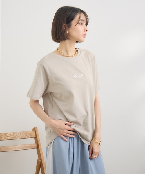 KATHARINE ROSS(キャサリンロス)の「【PILLINI/ピリーニ】【COOL/洗濯機洗い可】USAコットン Merveille.Tシャツ(Tシャツ/カットソー・レディース・ミント/グレイッシュベージュ・MEDIUM)」の17枚目の写真