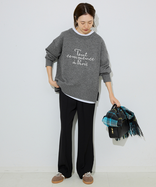 セール】刺しゅうロゴニット（ニット/セーター）｜SLOBE IENA