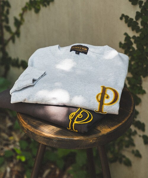 PENDLETON（ペンドルトン）の「【別注】PENDLETON / ワッペン ロングスリーブ Tシャツ（Tシャツ/カットソー・メンズ・ブラック系その他4/ホワイト系その他7・S/XL/L/M）」の2枚目の写真