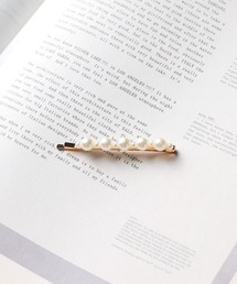 ARCHIVER（アーカイバ）の「【76】パールヘアピン　ゴールド（ヘアピン・メンズ）」