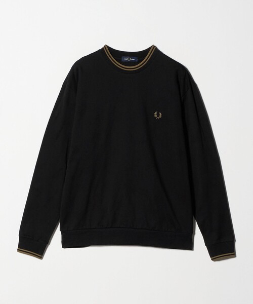 フレッドペリー　長袖　tシャツ　ロンt M 緑 FRED PERRY フレッドペリー ロンT Tシャツ 長袖 メンズ バッジ