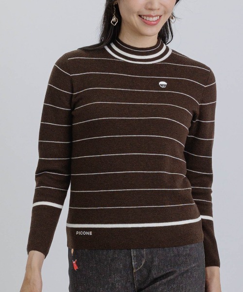 ウール100％細ボーダーニット（ニット/セーター）｜STUDIO PICONE