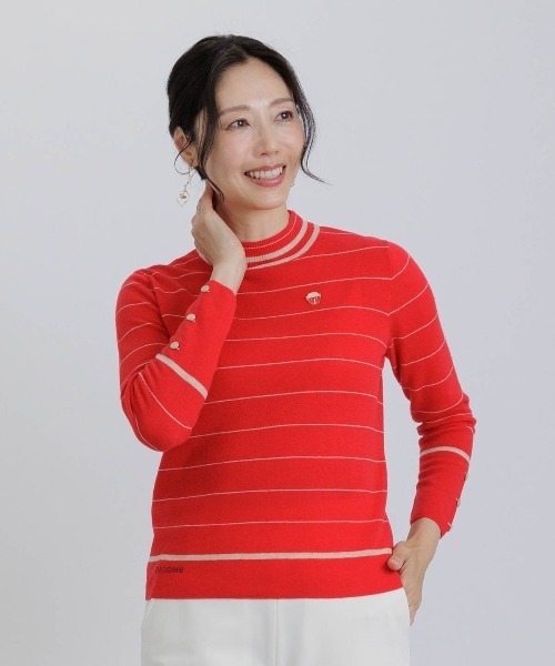 ウール100％細ボーダーニット（ニット/セーター）｜STUDIO PICONE