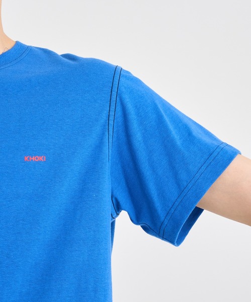 KHOKI(コッキ)の「【KHOKI / コッキ】Printed T-shirt(Tシャツ/カットソー・メンズ・ブルー/ブラック/ホワイト・2/4/3)」の12枚目の写真
