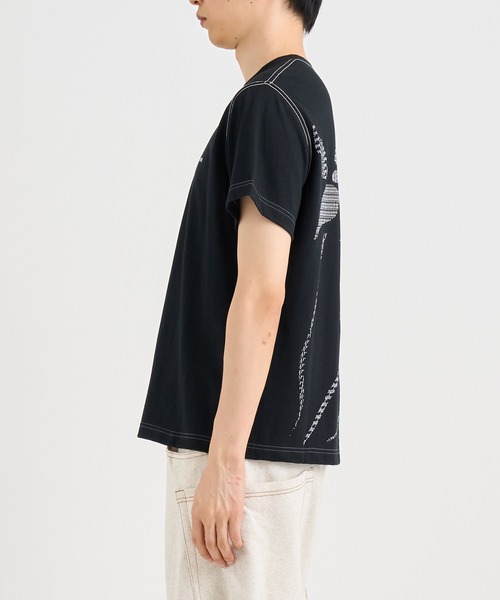 KHOKI(コッキ)の「【KHOKI / コッキ】Printed T-shirt(Tシャツ/カットソー・メンズ・ブルー/ブラック/ホワイト・2/4/3)」の5枚目の写真