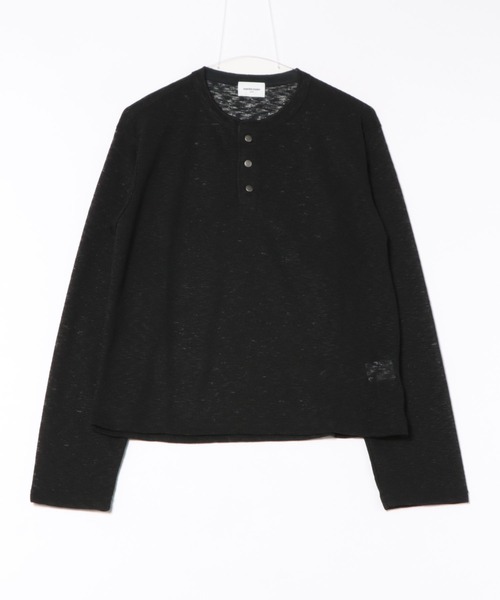 【専用】ANDER HUNK メタルヘンリーネックサーマル ブラック系 ANDER HUNK tシャツ Metal Henry neck Thermal / メタルヘンリーネック