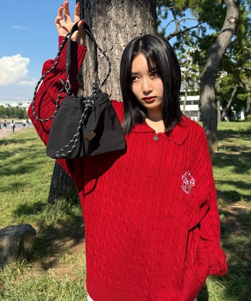 Remember.（リメンバー）の「2wayショルダー巾着バッグ（ショルダーバッグ・メンズ・ブラック/ブルー/ホワイト・FREE）」の7枚目の写真