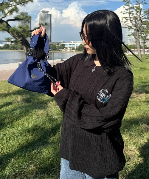 Remember.（リメンバー）の「2wayショルダー巾着バッグ（ショルダーバッグ・メンズ・ブラック/ブルー/ホワイト・FREE）」の17枚目の写真