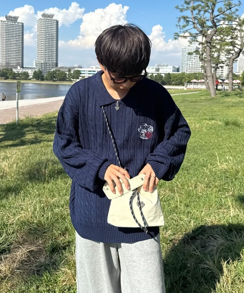 Remember.（リメンバー）の「2wayショルダー巾着バッグ（ショルダーバッグ・メンズ・ブラック/ブルー/ホワイト・FREE）」の22枚目の写真