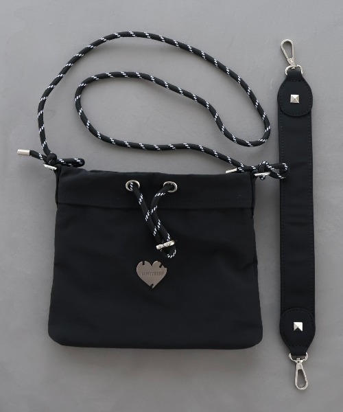 Remember.（リメンバー）の「2wayショルダー巾着バッグ（ショルダーバッグ・メンズ・ブラック/ブルー/ホワイト・FREE）」の11枚目の写真