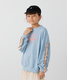 JAM & LINK | 袖フリル 裏毛トレーナー(スウェット)