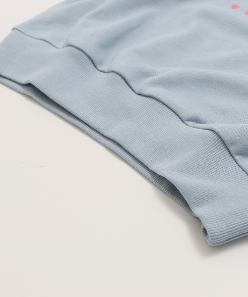 JAM & LINK（ジャムアンドリンク）の「袖フリル 裏毛トレーナー（スウェット・キッズ・ピンク/オートミール/サックスブルー/ライトイエロー・130/120/110/100/160/150/140）」の17枚目の写真