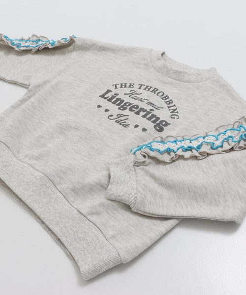 JAM & LINK（ジャムアンドリンク）の「袖フリル 裏毛トレーナー（スウェット・キッズ・ピンク/オートミール/サックスブルー/ライトイエロー・130/120/110/100/160/150/140）」の20枚目の写真