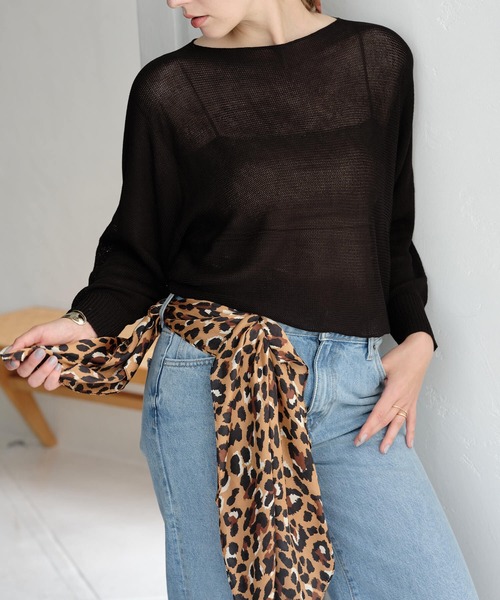 ZAKKA-BOX(ザッカボックス)の「レオパードスカーフ(バンダナ/スカーフ・レディース・グレー系その他/ベージュ系その他・FREE)」の22枚目の写真