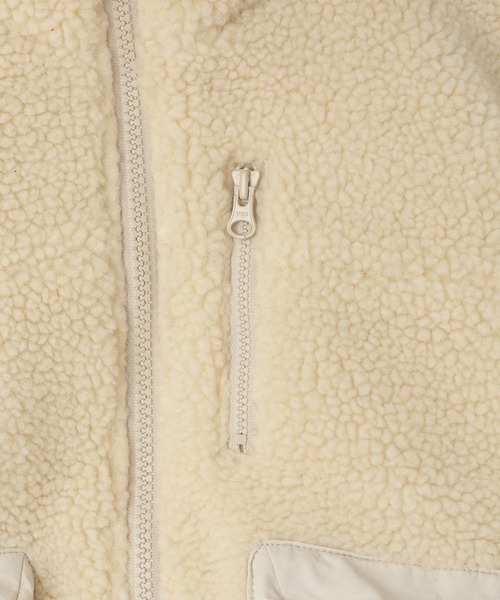 LOWRYS FARM（ローリーズファーム）の「エアサーマルボアブルゾン　491287（ブルゾン・キッズ・アイボリー/チャコールグレー/ブラウン・110cm/120cm/130cm/140cm/150cm）」の7枚目の写真
