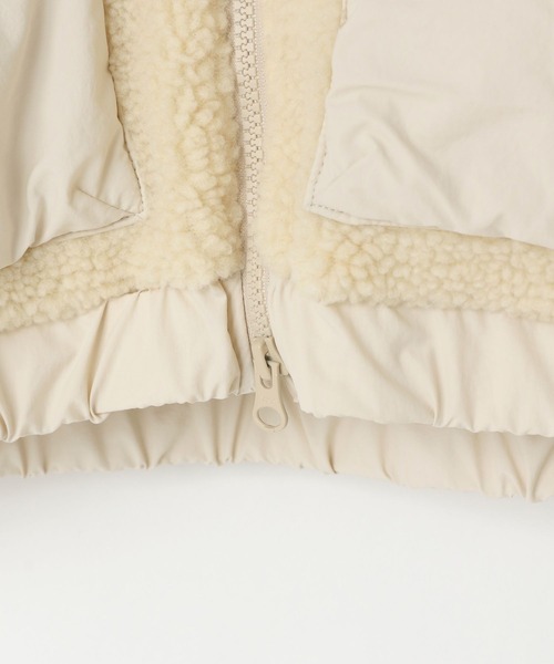 LOWRYS FARM（ローリーズファーム）の「エアサーマルボアブルゾン　491287（ブルゾン・キッズ・アイボリー/チャコールグレー/ブラウン・110cm/120cm/130cm/140cm/150cm）」の9枚目の写真