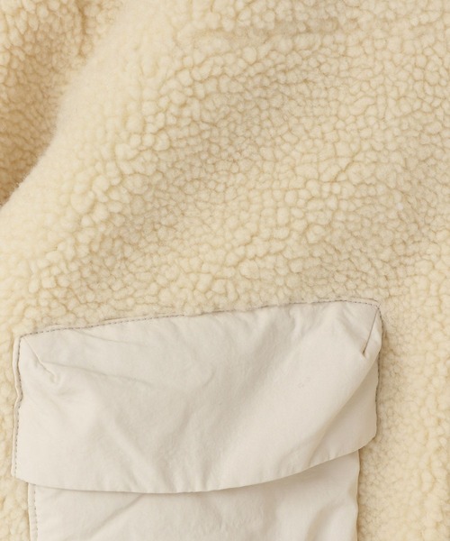 LOWRYS FARM（ローリーズファーム）の「エアサーマルボアブルゾン　491287（ブルゾン・キッズ・アイボリー/チャコールグレー/ブラウン・110cm/120cm/130cm/140cm/150cm）」の10枚目の写真