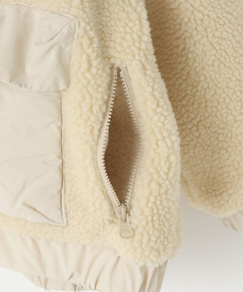 LOWRYS FARM（ローリーズファーム）の「エアサーマルボアブルゾン　491287（ブルゾン・キッズ・アイボリー/チャコールグレー/ブラウン・110cm/120cm/130cm/140cm/150cm）」の12枚目の写真