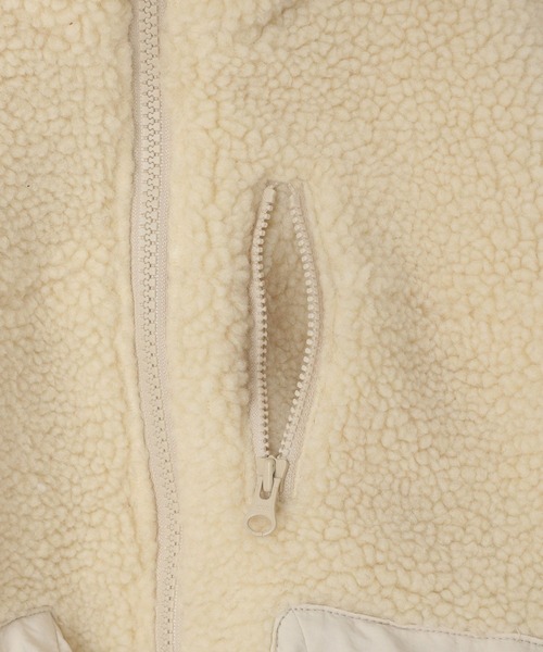 LOWRYS FARM（ローリーズファーム）の「エアサーマルボアブルゾン　491287（ブルゾン・キッズ・アイボリー/チャコールグレー/ブラウン・110cm/120cm/130cm/140cm/150cm）」の13枚目の写真