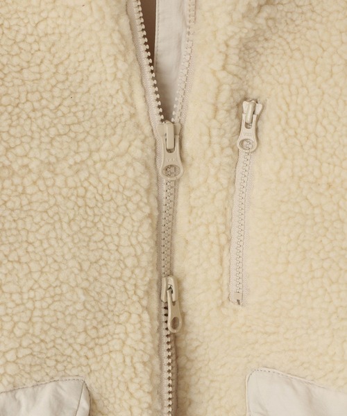 LOWRYS FARM（ローリーズファーム）の「エアサーマルボアブルゾン　491287（ブルゾン・キッズ・アイボリー/チャコールグレー/ブラウン・110cm/120cm/130cm/140cm/150cm）」の14枚目の写真