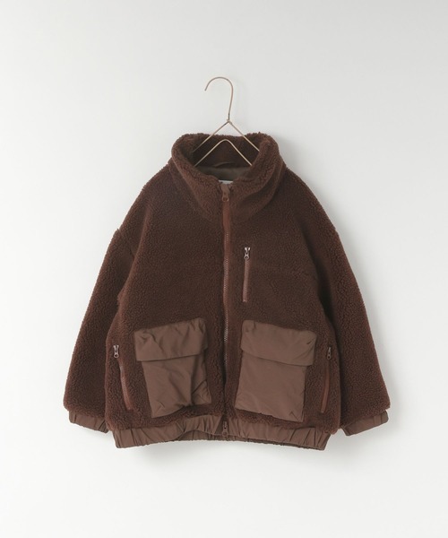 LOWRYS FARM（ローリーズファーム）の「エアサーマルボアブルゾン　491287（ブルゾン・キッズ・アイボリー/チャコールグレー/ブラウン・110cm/120cm/130cm/140cm/150cm）」の20枚目の写真