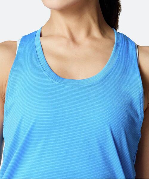 UNDER ARMOUR（アンダーアーマー）の「UAローンチ シングレット（ランニング/レディース）（タンクトップ・レディース・ブルー系・L/M/XL）」の4枚目の写真