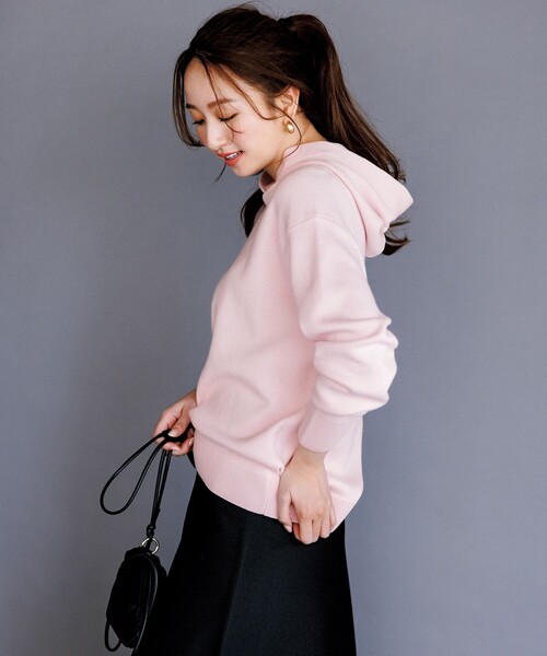 UNFILO（アンフィーロ）の「BEAUTY FORM KNIT フレアスカート（スカート・レディース・ネイビー系/ブラック系/ベージュ系・X-LARGE）」の12枚目の写真