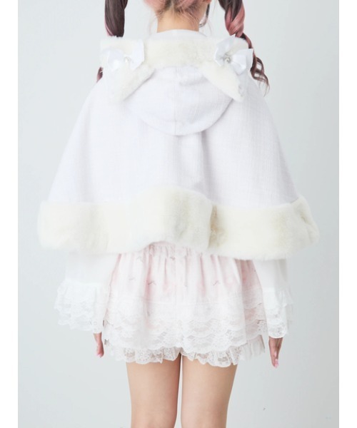 セール】ネコちゃんキラキラツイードポンチョ（ポンチョ）｜Ank Rouge