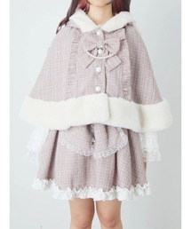 Ank Rouge（アンクルージュ）の「ネコちゃんキラキラツイードポンチョ