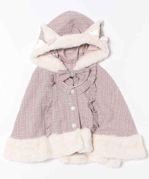 セール】ネコちゃんキラキラツイードポンチョ（ポンチョ）｜Ank Rouge