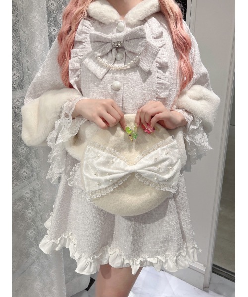 セール】ネコちゃんキラキラツイードポンチョ（ポンチョ）｜Ank Rouge