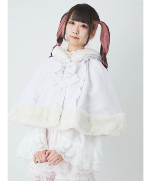 セール】ネコちゃんキラキラツイードポンチョ（ポンチョ）｜Ank Rouge