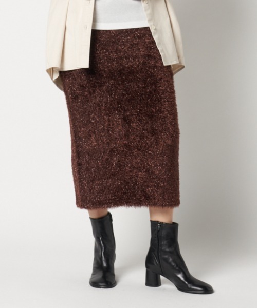 セール】GLITTER KNIT SKIRT(スカート)|HELIOPOLE(エリオ セール】GLITTER KNIT SKIRT(スカート)|HELIOPOLE(エリオ