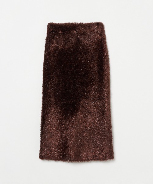 HELIOPOLE(エリオポール)の「GLITTER KNIT SKIRT(スカート・レディース・ブラック/ダークブラウン・38)」の5枚目の写真