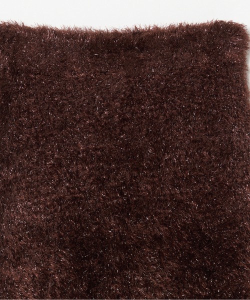 HELIOPOLE(エリオポール)の「GLITTER KNIT SKIRT(スカート・レディース・ブラック/ダークブラウン・38)」の6枚目の写真