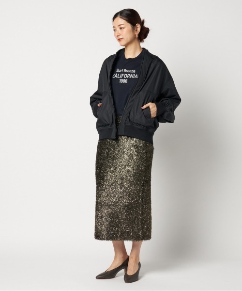 HELIOPOLE(エリオポール)の「GLITTER KNIT SKIRT(スカート・レディース・ブラック/ダークブラウン・38)」の13枚目の写真
