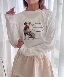 ダルメシアンリボンロンT/長袖Tシャツ