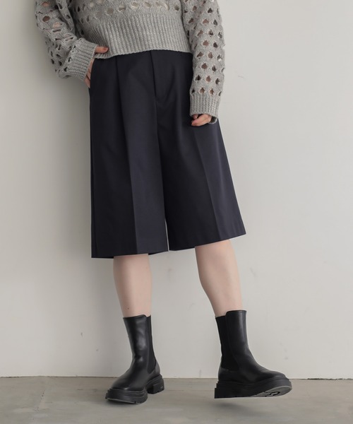for/c(フォーシー)の「はっ水ストレッチチノ大人ショートパンツ【サスティナブル】(チノパンツ・レディース・ブラック/ベージュ/ネイビー・L/M)」の18枚目の写真
