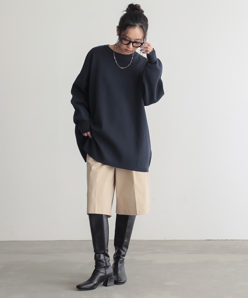 for/c(フォーシー)の「はっ水ストレッチチノ大人ショートパンツ【サスティナブル】(チノパンツ・レディース・ブラック/ベージュ/ネイビー・L/M)」の16枚目の写真