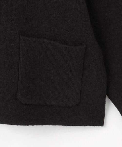 組曲(クミキョク)の「プレーティングニットアウター ジャケット(ノーカラージャケット・レディース・ブラウン系/ブラック系・3/2)」の15枚目の写真