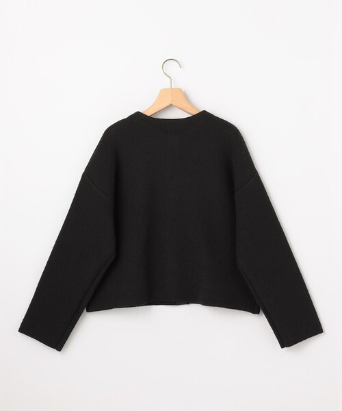 組曲(クミキョク)の「プレーティングニットアウター ジャケット(ノーカラージャケット・レディース・ブラウン系/ブラック系・3/2)」の16枚目の写真