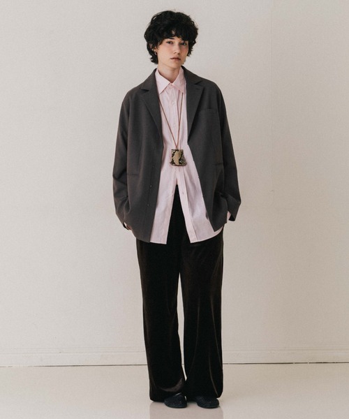 CREDONA(クレドナ)の「HILTON VELOUR PANTS/ヒルトンベロアパンツ(その他パンツ・レディース・ネイビー/ベージュ/ブラウン・0/1)」の7枚目の写真