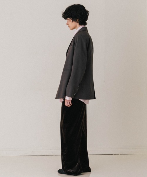 CREDONA(クレドナ)の「HILTON VELOUR PANTS/ヒルトンベロアパンツ(その他パンツ・レディース・ネイビー/ベージュ/ブラウン・0/1)」の8枚目の写真